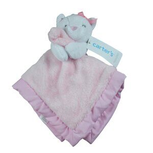Carters Pink Kitty Cat Security Blanket Lovey Infant Baby Girls 2022 NWT RARE